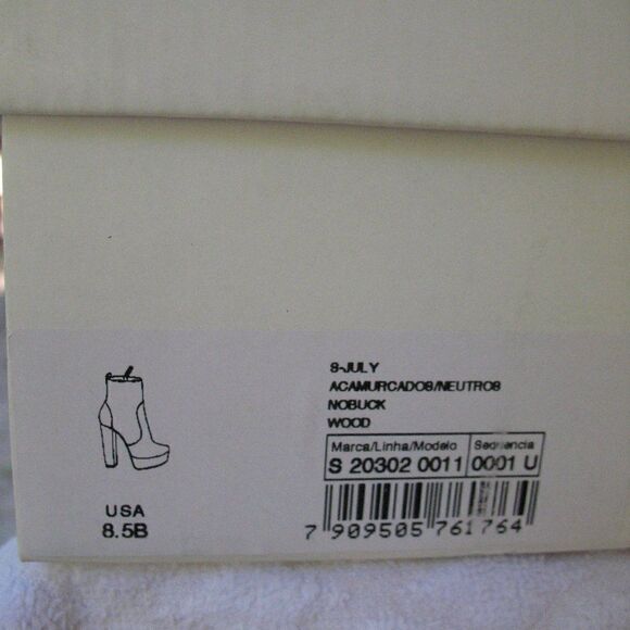 NWT Schutz Tan Platform Booties Boots - Picture 6 of 7